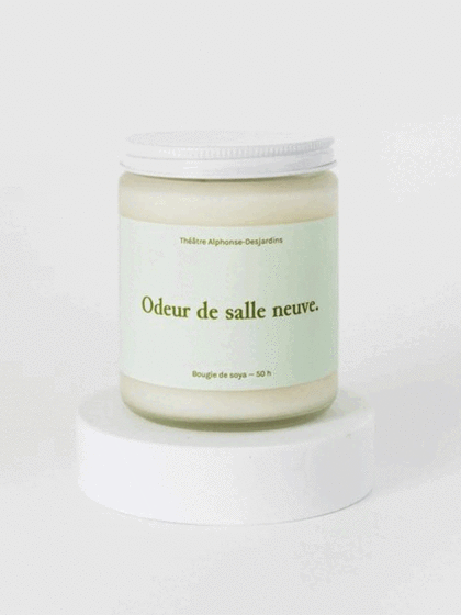 Bougie avec message personnalisé ou logo